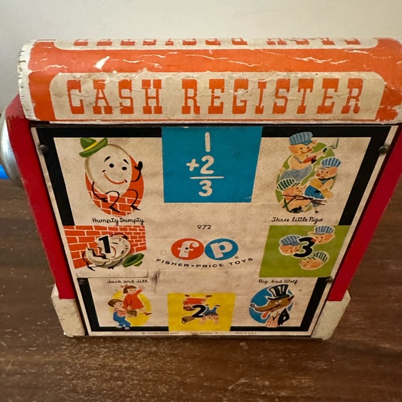 Fisher Price Vintage Wooden Cash Register - Picture 4 of 6